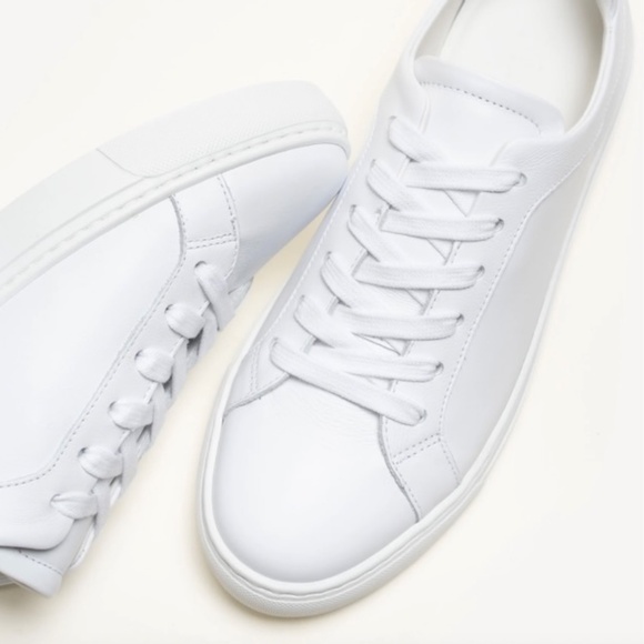 M. GEMI Palestra Due White Leather Sneakers Size 37.5 (US7) - Picture 7 of 8